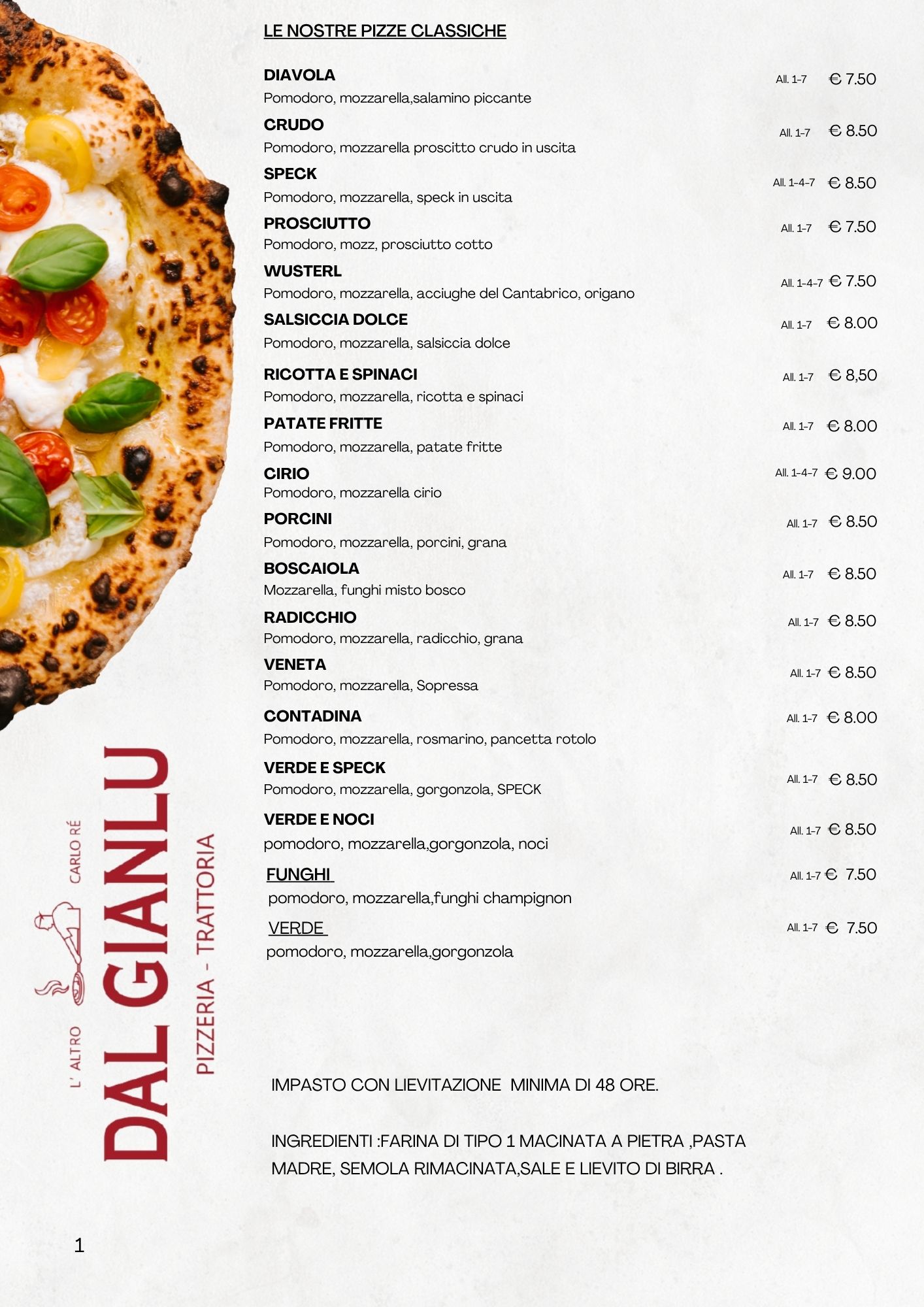 Pizze Classiche - Pagina 1