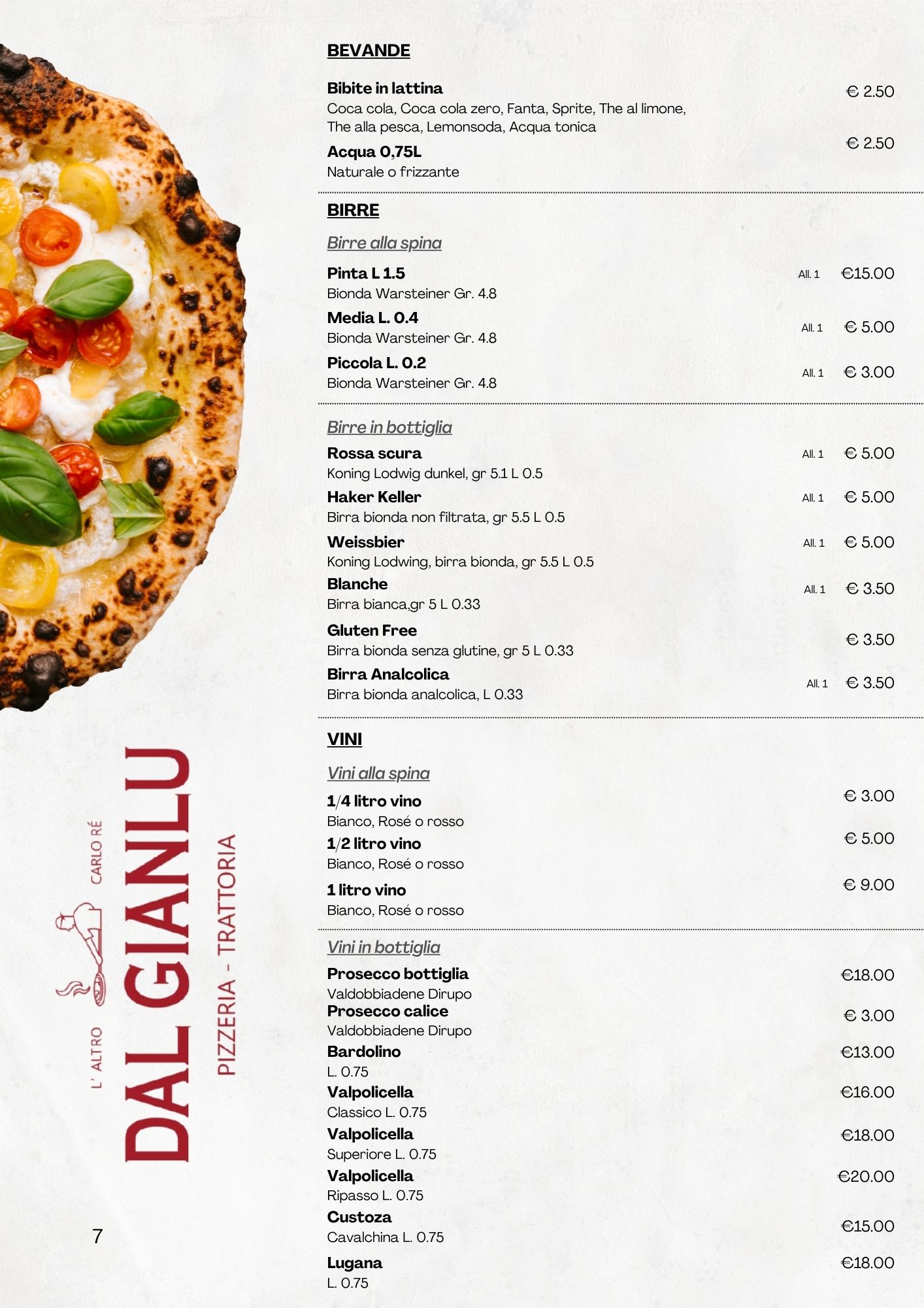 Bevande - Birre e Vini